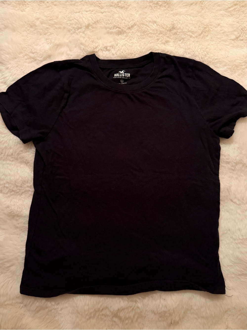Hollister Black Short Sleeve Crew Tee